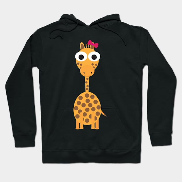 Cute baby giraffe Hoodie by sigdesign